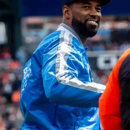 Calvin Johnson Detroit Lions Varsity Jacket Shop Now