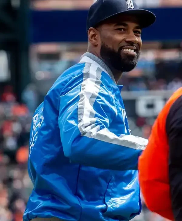 Calvin Johnson Detroit Lions Varsity Jacket Shop Now