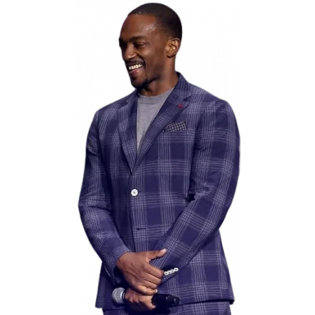 Captain America 2025 Anthony Mackie Checkered Coat For Sale