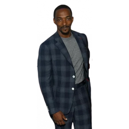 Captain America 2025 Anthony Mackie Checkered Coat