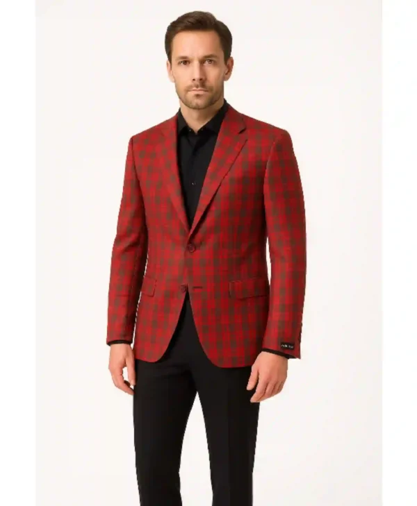 Christmas Plaid Sports Coat