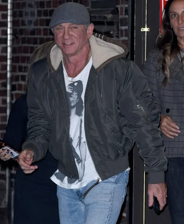 Daniel-Craig-Black-Hooded-Jacket