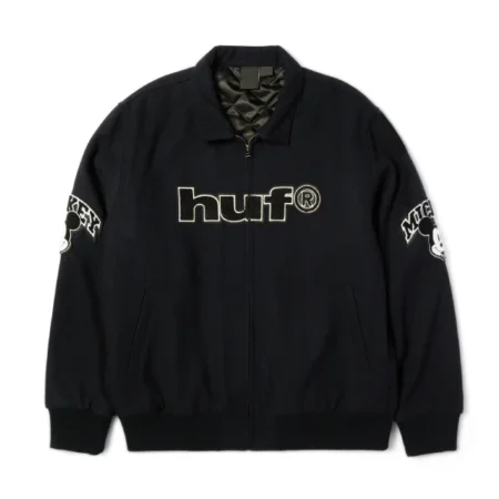 Disney-x-HUF-Mickey-Worldwide-Tour-Varsity-Jacket-Black