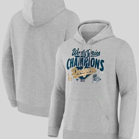 Dodgers-2025-World-Series-Champions-Locker-Room-Grey-Hoodie