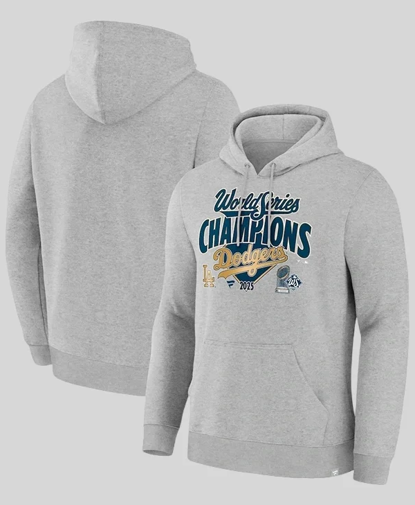 Dodgers-2025-World-Series-Champions-Locker-Room-Grey-Hoodie