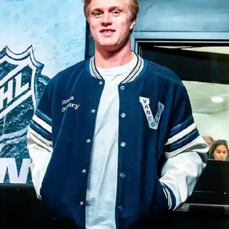 Elias Pettersson Vancouver Canucks Varsity Jacket