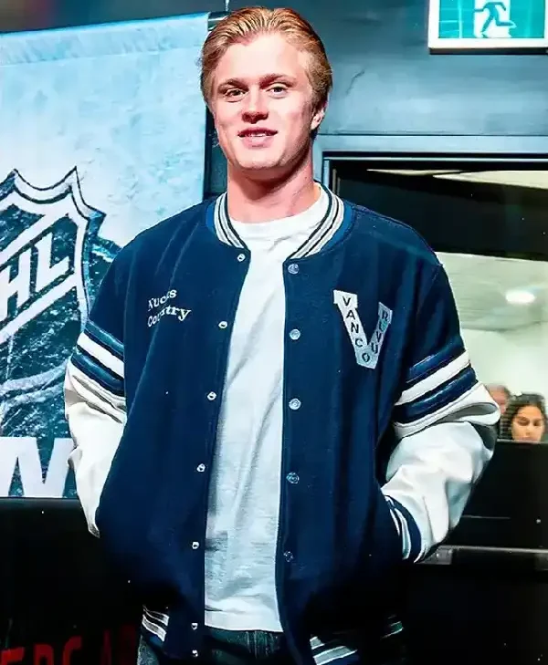 Elias Pettersson Vancouver Canucks Varsity Jacket