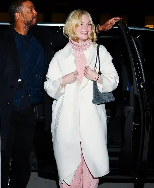 Elle-Fanning-Long-White-Coat