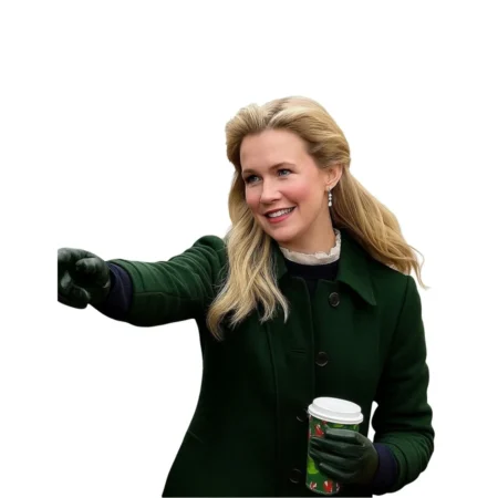 Ginna Claire Mason A Newport Christmas Green Trench Coat