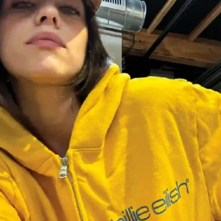 Hit Me Hard And Soft Billie Eilish Yellow Hoodie