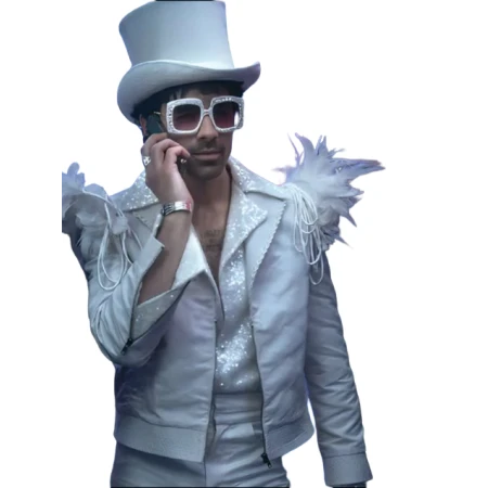 Joe Jonas A Very Jonas Christmas Movie White Jacket-450x450h