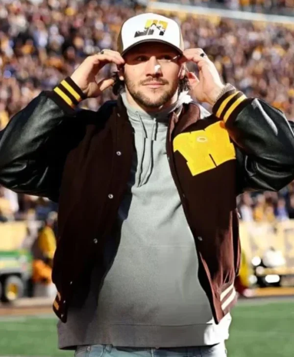 Josh-Allen-Wyoming-Retirement-Ceremony-Varsity-Jacket