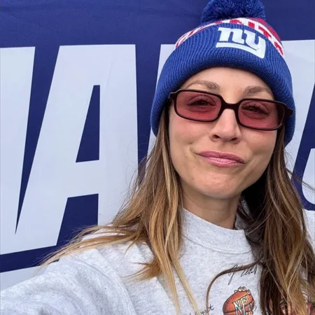 Kaley Cuoco Giants Caricature Sweatshirt For Sale