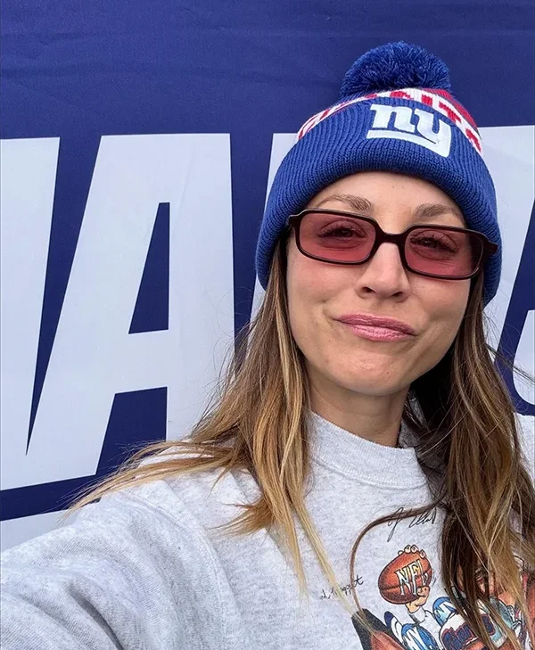 Kaley Cuoco Giants Caricature Sweatshirt For Sale