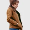 Kathy-The-Bikeriders-Brown-Suede-Leather-Jacket