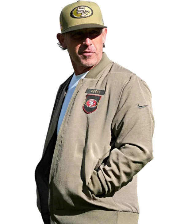 Kyle-Shanahan-49ers-Salute-to-Service-Bomber-Jacket