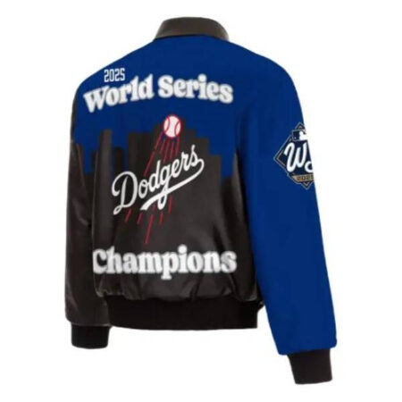 LA Dodgers 2025 Championship Leather Jacket