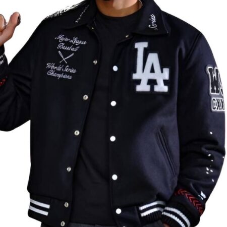 LA Dodgers 2025 World Series Winners Varsity Jacket