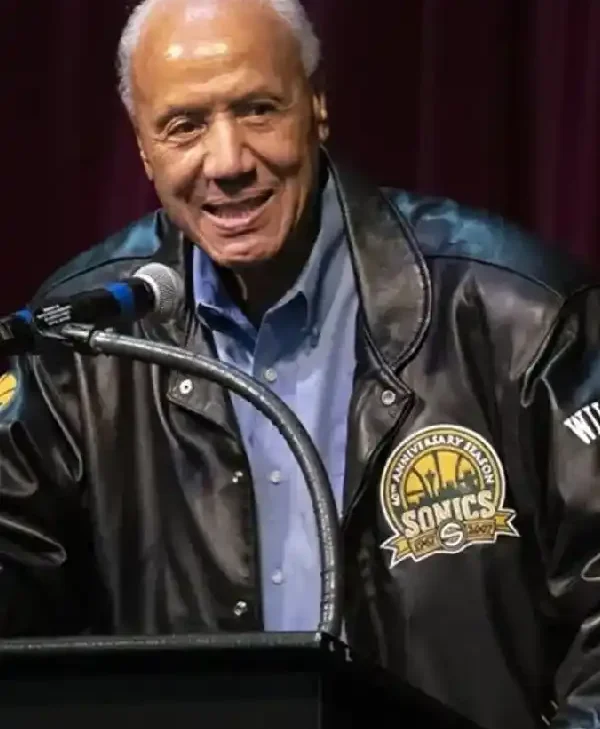 Lenny Wilkens Black Leather Jacket