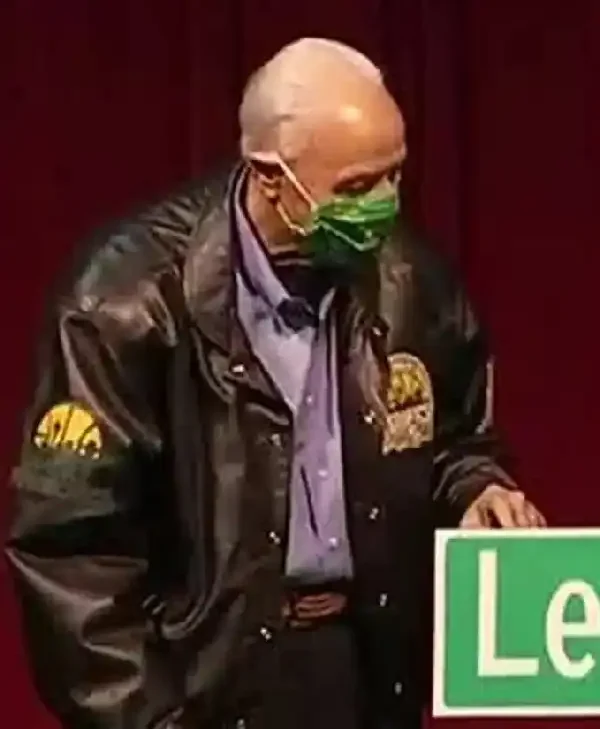 Lenny Wilkens Black Leather Jacket For Sale
