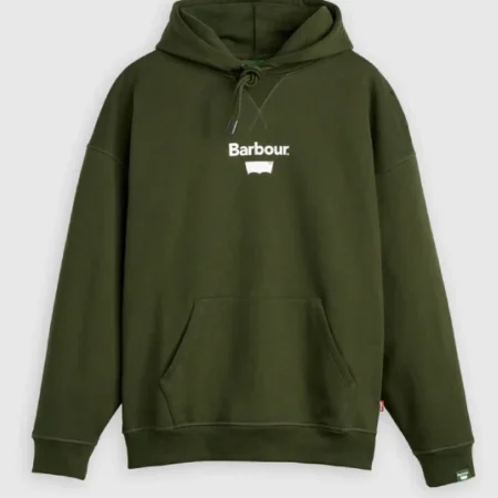 Levis-x-Barbour-Graphic-Hoodie-Green