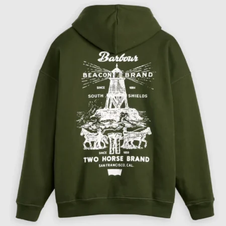 Levis-x-Barbour-Hoodie-Green