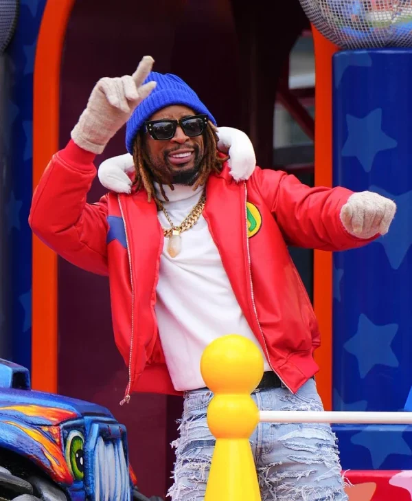 Lil-Jon-Macys-Thanksgiving-Red-Hooded-Jacket