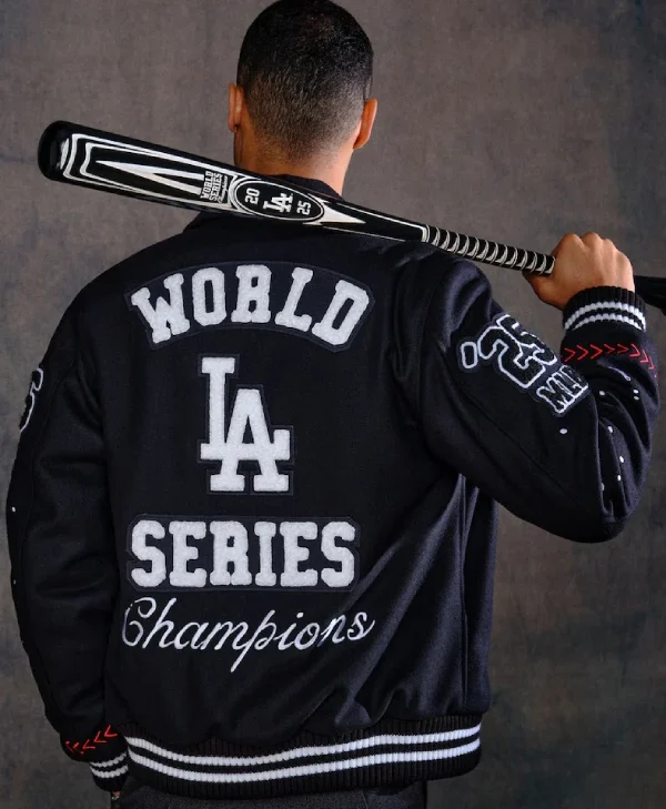 Los-Angeles-Dodgers-Joshua-Vides-x-Fanatics-World-Series-Champions-Black-Varsity-Jacket