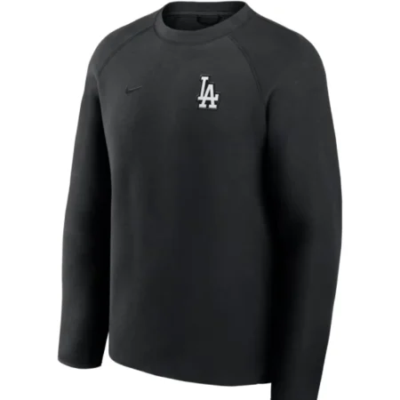 Los-Angeles-Dodgers-Nike-Black-Tech-Fleece-Raglan-Sweatshirt