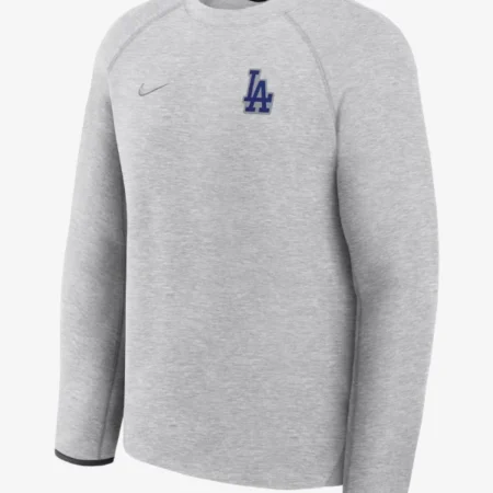 Los-Angeles-Dodgers-Nike-Tech-Fleece-Sweatshirt-Grey