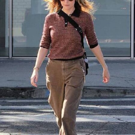 Los Angeles Inspired Anna Kendrick Cashmere Polo Shirt