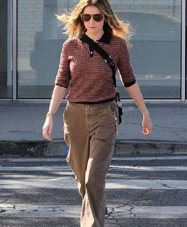 Los Angeles Inspired Anna Kendrick Cashmere Polo Shirt