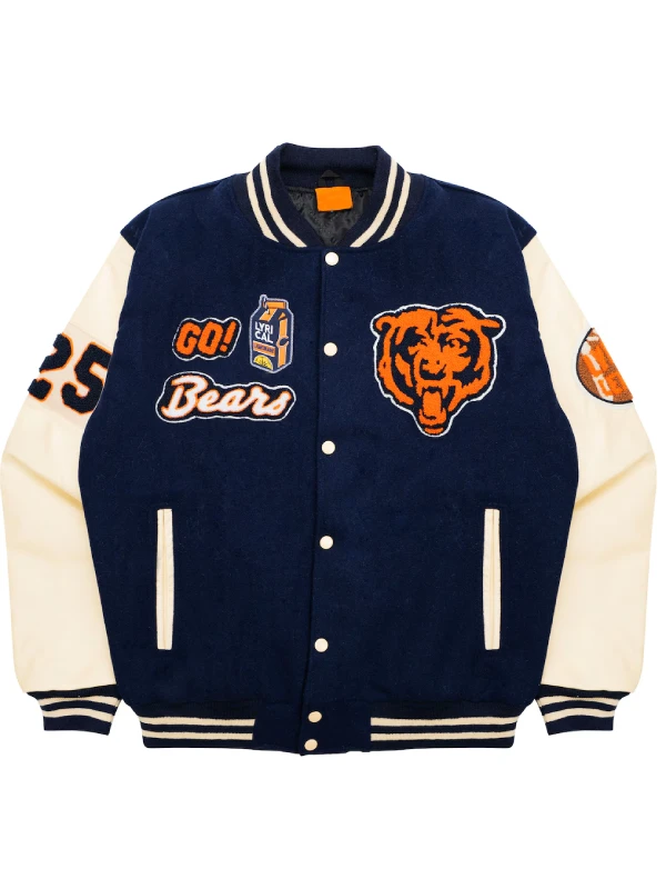 Lyrical Lemonade x Chicago Bears Letterman Varsity Jacket Lyrical Lemonade x Chicago Bears Letterman Varsity Jacket