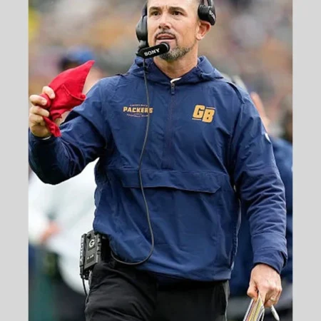 Matt LaFleur Packers Sideline Half-Zip Anorak Hoodie