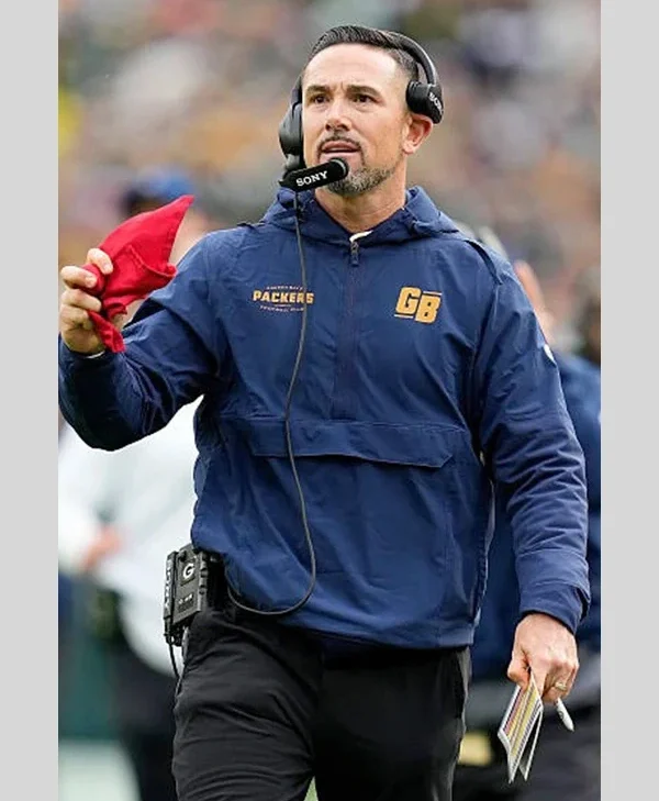 Matt LaFleur Packers Sideline Half-Zip Anorak Hoodie