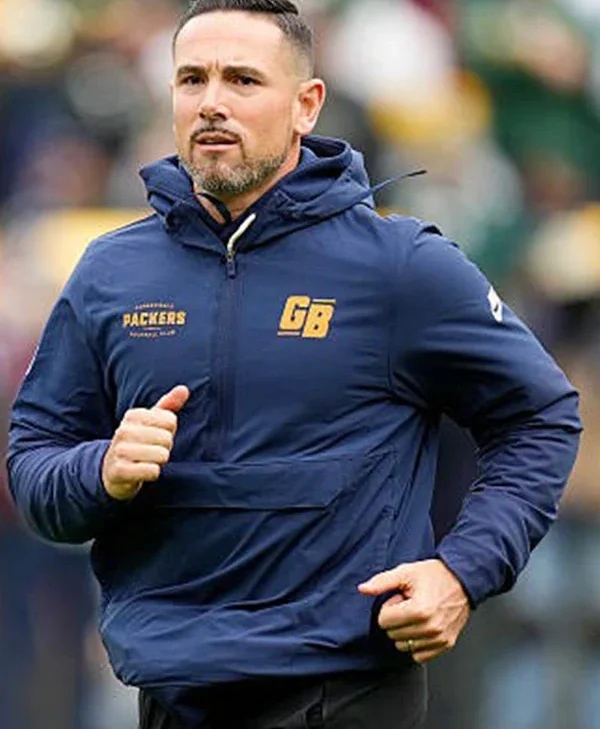 Matt LaFleur Packers Sideline Half-Zip Anorak Hoodie