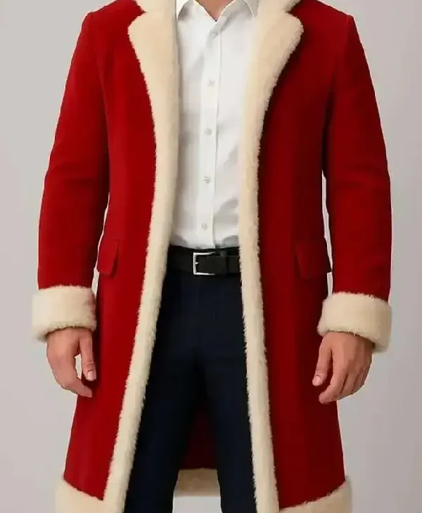 Men-Red-Christmas-Fur-Trim-Coat