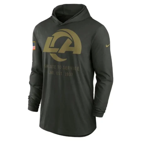 Mens-Los-Angeles-Rams-Nike-Forest-Green-2025-Salute-to-Service-Sideline-Dri-FIT-Lightweight-Hooded-Pullover