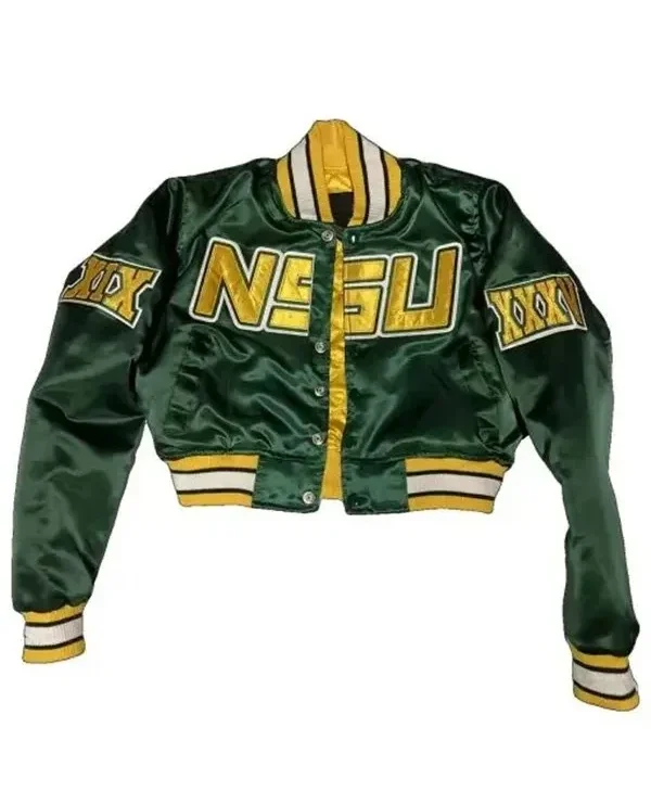 Norfolk-State-University-Green-Cropped-Jacket
