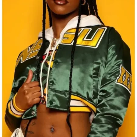 Norfolk-State-University-Green-Cropped-Jacket-for-sale