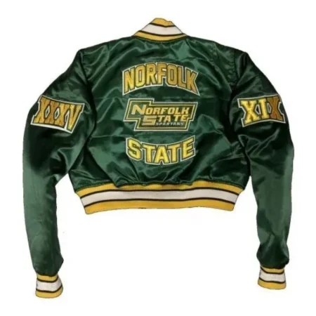 Norfolk-State-University-Green-Cropped-Jacket-sale