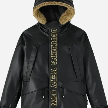 OVO x Bape Snowboard Faux Leather Jacket