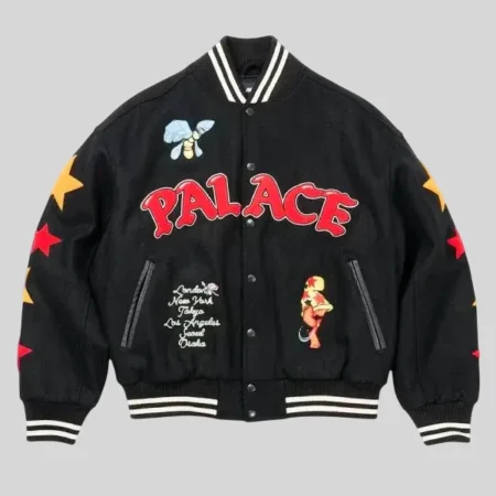 Palace x Cheech Wizard Mark Bode Collaborative Varsity Jacket
