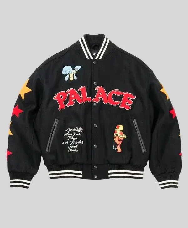 Palace x Cheech Wizard Mark Bode Collaborative Varsity Jacket