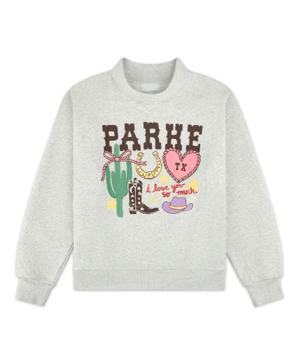 Parke Texas Graphic Mockneck Sweatshirt
