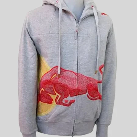 Retro Red Bull Racing Hoodie with Embroidered Logo