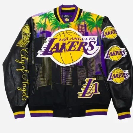 Shop-Mens-Los-Angeles-Lakers-Pro-Standard-Remix-Black-Varsity-Full-Zip-Jacket-on-Sale