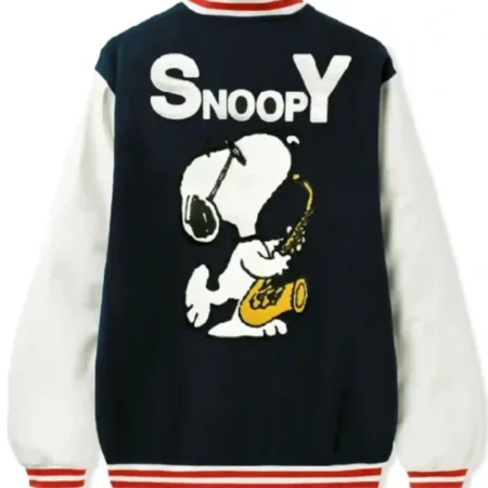 Snoopy Butter Letterman Jacket Shop Now