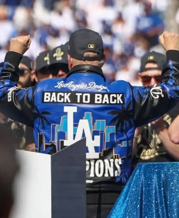 Stan Kasten Leather Jacket from Dodgers World Series Parade
