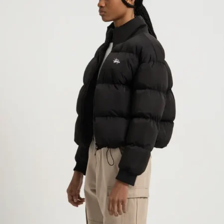 Stussy-Graffiti-Black-Puffer-Jacket